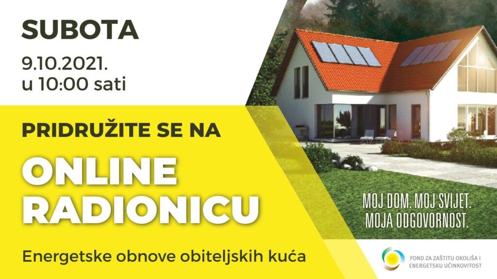 Energetska obnova obiteljskih kuca virtualna radionica za gradane