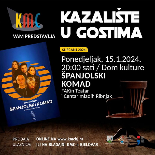 Kazalište u gostima – Predstava ŠPANJOLSKI KOMAD stiže u Bjelovar 2024 01 06 102141