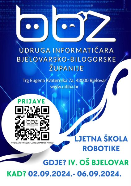 Ljetna skola robotike plakat