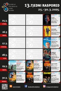 13. TJEDNI RASPORED 25. 30.3.2025