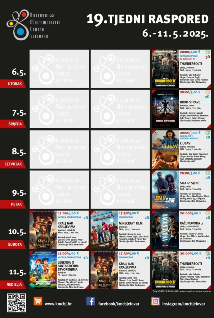 19. TJEDNI RASPORED 6. 11.5.2025