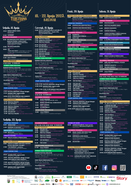 TEREZIJANA program cijeli 2025