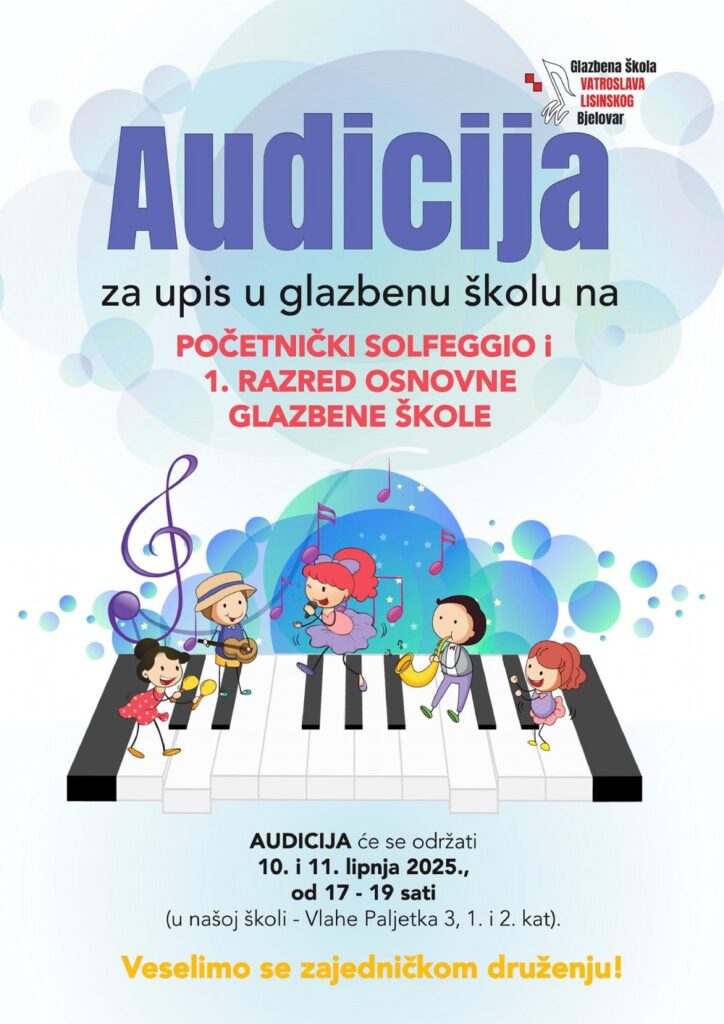 glazbena skola audicija 2025