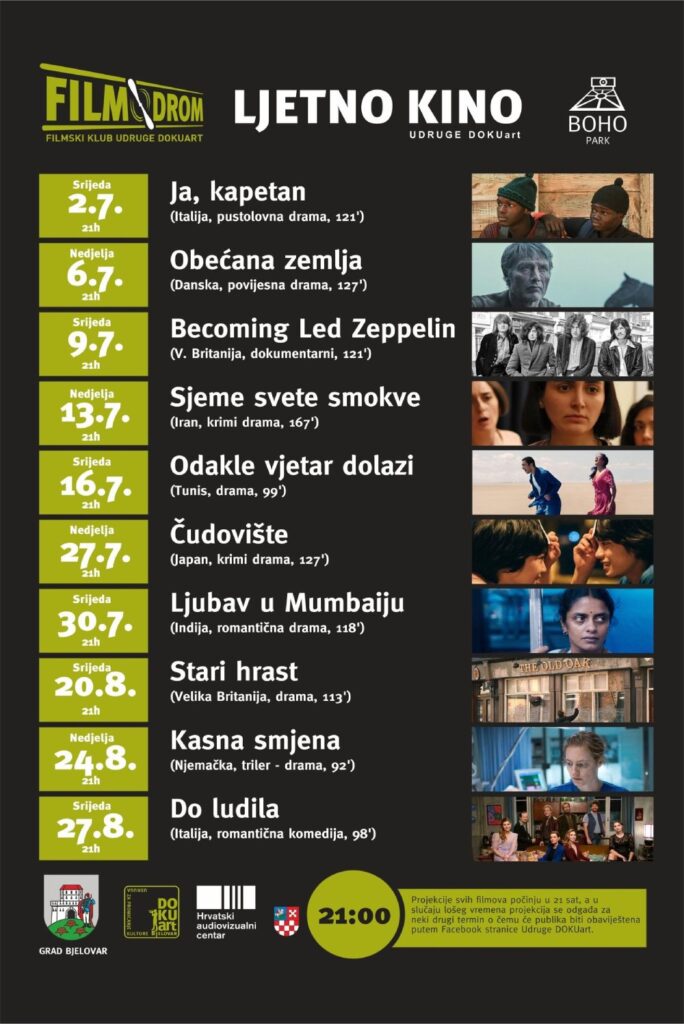 ljetno kino 2025 dokuart