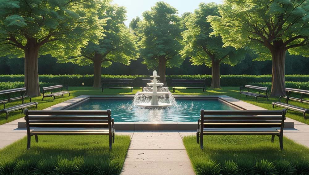 Uskoro uređenje parka s fontanom, klupama i drvećem u centru Grubišnog Polja! 250630 fontana 2