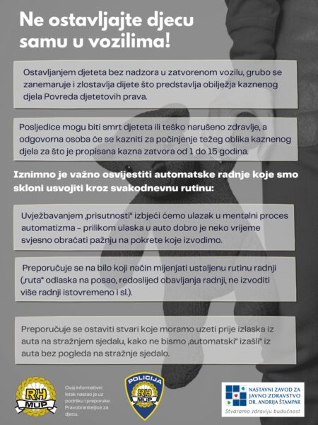 Ne ostavljajte djecu u autu letak page 0001