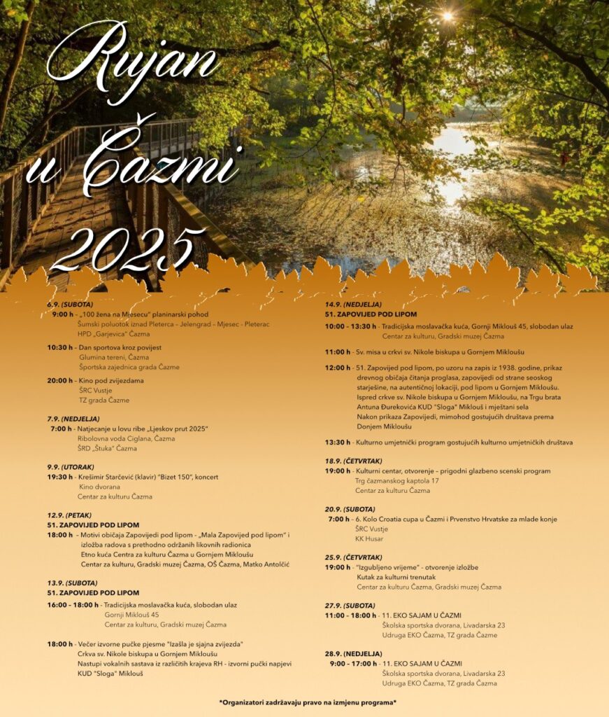 rujan u cazmi program plakat