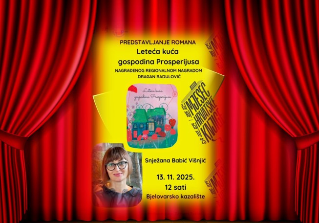 Književnica Snježana Babić Višnjić dolazi u Bjelovar – predstavljanje romana „Leteća kuća gospodina Prosperijusa“ 2025 11 09 150839