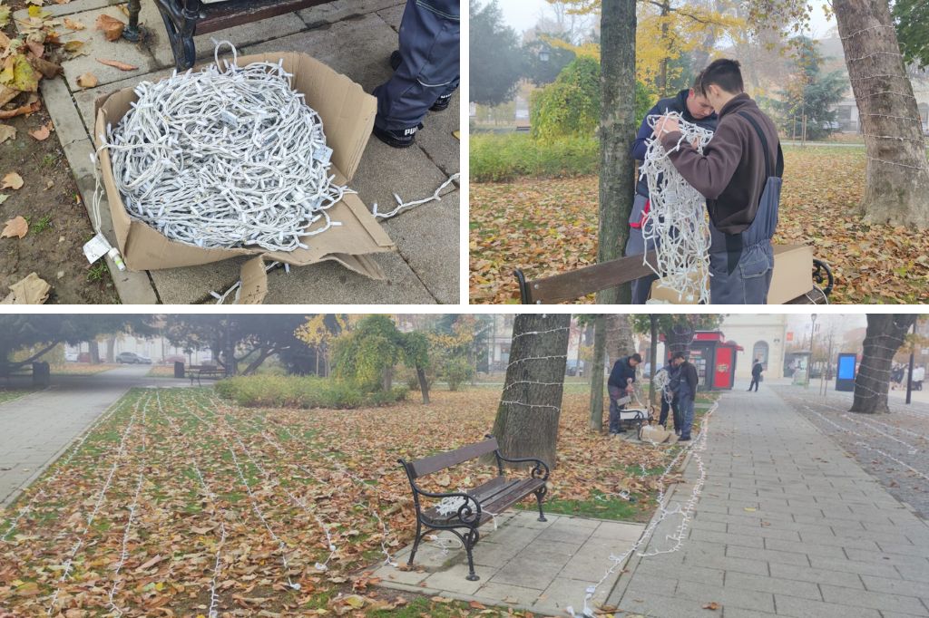 Lampice na početku studenog: Bjelovar se priprema za novu blagdansku čaroliju! ukrasavanje grada bjelovar advent