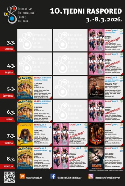 10. TJEDNI RASPORED 3. 8.3.2026