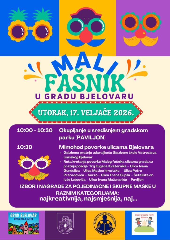 Bjelovar Mali fasnik 2026. plakat