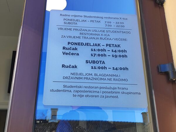 studentska menza restoran x ica bjelovar 5