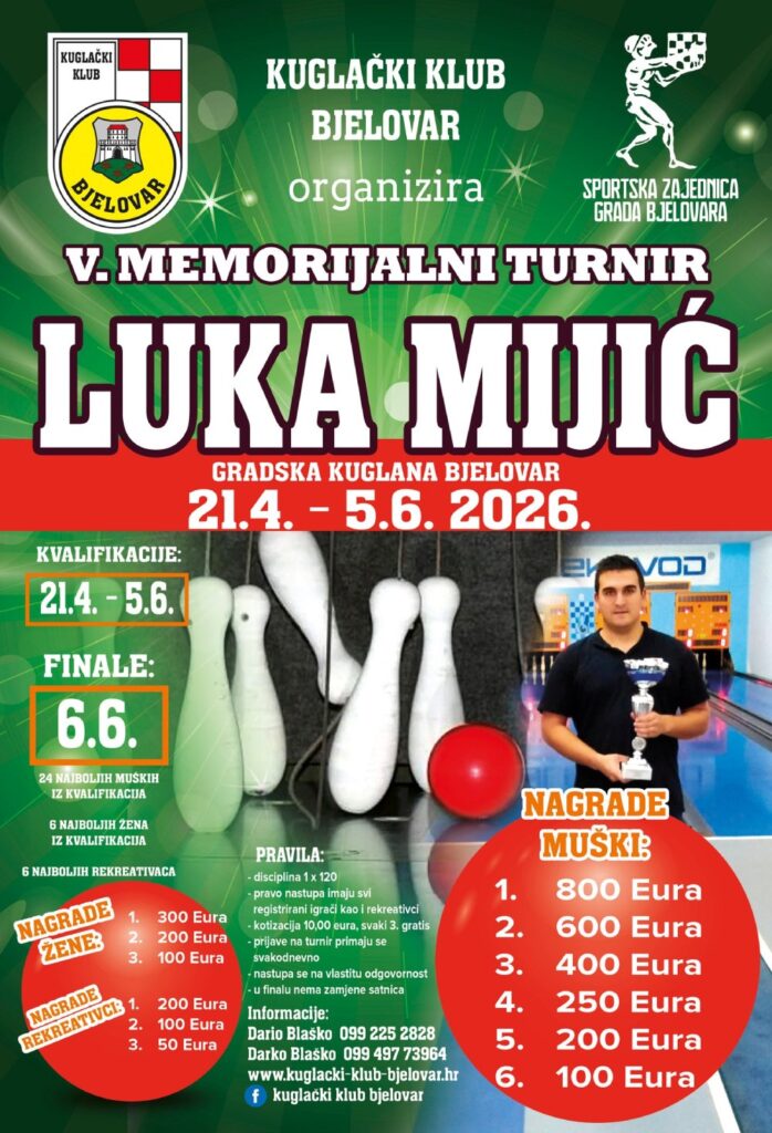 kuglanje memorijalni turnir Luka Mijic 226 plakat