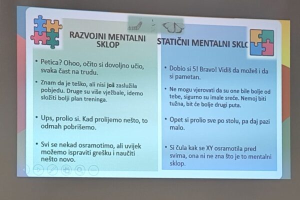 razvojni mentalni sklop Predavanje Obiteljski centar 3