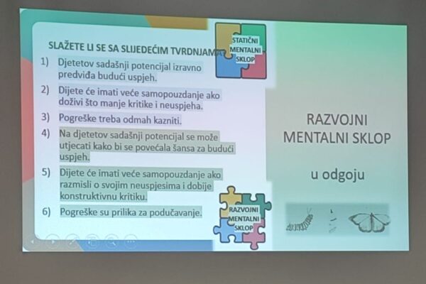razvojni mentalni sklop Predavanje Obiteljski centar 4