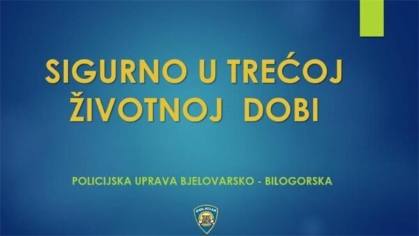 Sigurno u trecoj dobi policija 2