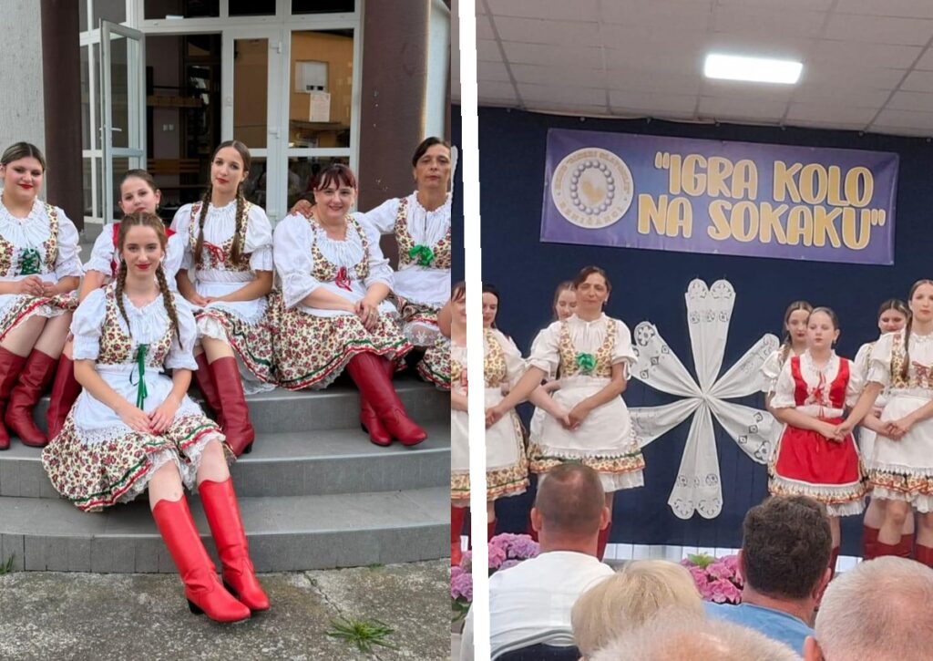 Folklorna sekcija „Đeram” oduševila publiku na smotri „Igra kolo na sokaku” u Beničancima folklor kolaz visi