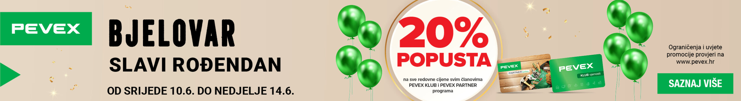 PEVEX Bjelovar rođendanska akcija