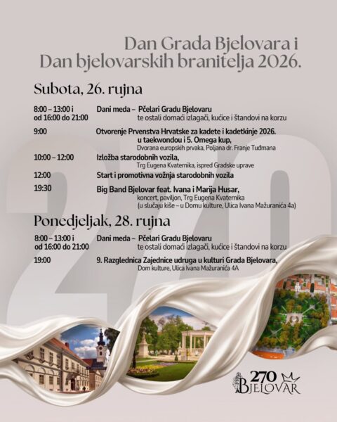 dan grada bjelovar program 2026 2